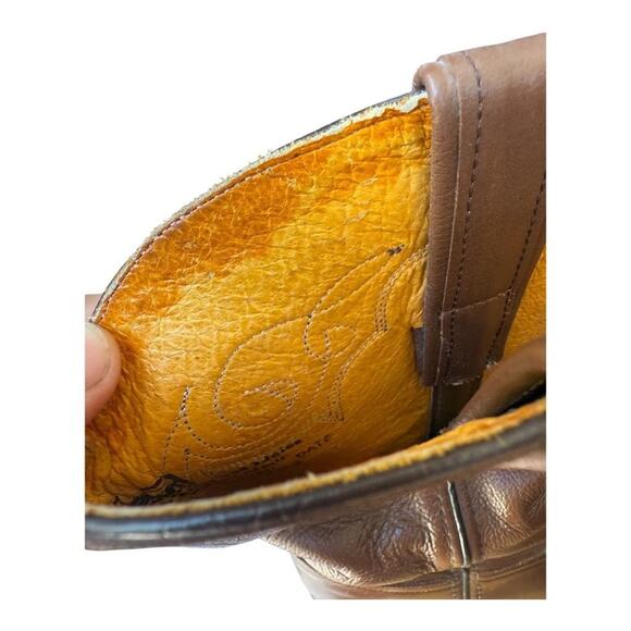 Ben Miller Leather Roper Cowboy Boot Men size 9.5 D - Picture 9 of 13